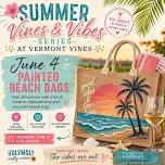Painted Jute Beach Bags: SUMMER VINES & VIBES
