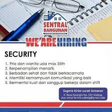 Check spelling or type a new query. Lowongan Kerja Security Satpam Atmago