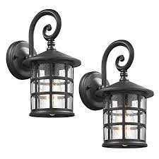 Maybe you would like to learn more about one of these? Buy Emliviar Outdoor Porch Lights 2 Pack Outside Wall Lights For House Seeded Glass In Black Finish Xe222b 2pk Bk Online In Indonesia B08v59t6rd