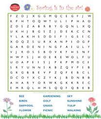 Spring Word Search Spring Word Search Spring Words School Holidays