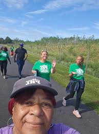 Walking group in Fairmount Park