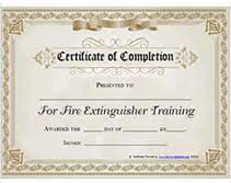 This online fire extinguisher training course describes the standard, risks, placement, use, maintenance, and testing of portable fire extinguishers osha fire extinguishers. Free Printable Fire Extinguisher Training Certificate Templates