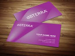 This is a two sided business card. Doterra Business Cards On Behance