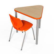 Classroom select simplestacking desk, 29 x 25 inches, chrome frame, without modesty panel, various options. Elemental Eltrgl Triangle Student Desks By Smith System Open Front Desks Worthington Direct