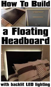 Jig jag or the miter saw or small. Floating Headboard With Led Lighting Cute Diy Projects