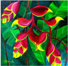 Exotische Bloemen Tropical Art Tropical Art Print Flower Art