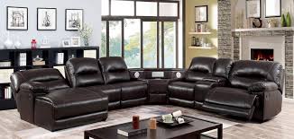 Glasgow Sectional Sofa Cm6822br Tsp Sect Furniture Of America Recliners Sectional Sofa With Recliner Comfortable Sectional Sofa Sectional Sofas Living Room