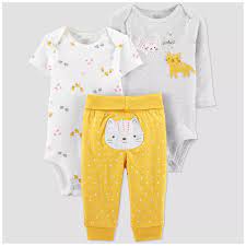baby girls cat top bottom set just one you made by carter s yellow newborn mittens for new in 2021 target baby clothes baby girl fall outfits baby girl yellow