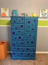 Our Sons Dresser Inspired By Monsters Inc Monstersinc Nursery Disney Baby Boy Room Nursery Disney Baby Rooms Disney Themed Nursery