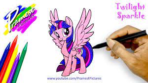 How to draw castle easy step by step for beginners.drawing tips for beginners.halo semuanya! Twilight Sparkle Cara Menggambar Dan Mewarnai Gambar Kuda Poni Untuk Anak Anak Youtube