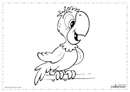 Dibujo Loro Para Colorear
