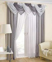 casablanca plain grey swag sparkle glitter bling pelmet s https www amazon co uk dp b01h2t9tsu ref c living room drapes curtains living room curtain decor