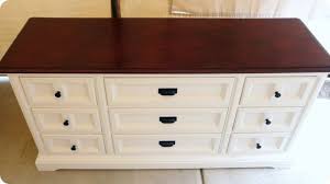 Twice Lovely Two Toned Freebie Dresser Mahogany Bedroom Furniture Furniture Two Tone Dresser