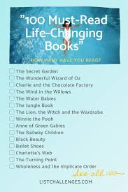 Books On A Theme From 100 Must Read Life Changing Books In 2019 Book List Must Read Life Changi Book List Must Read Books For Teens Life Changing Books