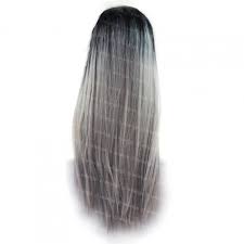 Black and violet purple dip dyed two tone hair extensions seen on jessie j. Wiwigs Black Grey Long Straight Lace Front Ladies Wigs Dip Dye Ombre Hair Wiwigs Uk