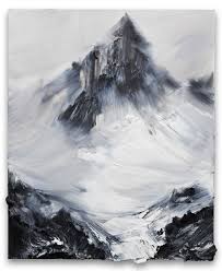 Impasto Mountains Rise From The Canvas In Richly Textured Paintings By Conrad Jon Godly Mountain Painting Acrylic Conrad Jon Godly Mountain Paintings