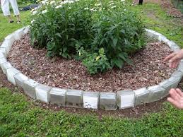 Glass Block Edging Glass Blocks Garden Edging Glass Garden