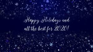 May the holidays refresh your spirit and bring you new inspiration and happiness. Happy Holidays And Successful New Year 2020 From Quickborn Youtube