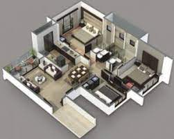 Floor plan of three bedroom 3 2 bath plans impressive with photo via errolchua.com. Gorgeous 3 Bedroom House Plans 3d Design Artdreamshome 2 And Bathroom 4 Room House Planning 3d Photo 3d House Plans Simple House Plans Small House Plans