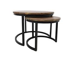 From colorful designs to wood styles, these are the best picks for your home. 2 Piece Round Coffee Table Set Natural Black Coffee Side Tables Henk Schram Meubelen