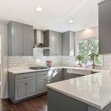 Shop our affordable gray kitchen cabinets. 40 Beautiful Grey Kitchen Backsplash Ideas