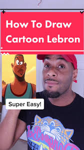 How to draw Loony Tunes Lebron #spacejam2 #lebron #drawing #learnontiktok  #tiktokpartner