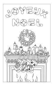carte joyeux noel coloriage gratuit dessin a imprimer livres de chapelle du renard