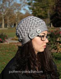 Crochet Pattern Slouchy Hat Beanie Dream Weaver PDF 16-277