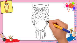 dessin hibou comment dessiner un facilement etape par pour enfants youtube coloriage de poisson koi japonais