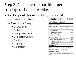 Unsweetened almond milk contains only a gram of carbohydrate. Example How To Calculate Nutrition Information Ppt Download