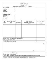 Sesuai dengan pasal 4 ayat 1 pmk 65/pmk.03/2010 telah diatur bahwa dalam hal terjadi pengembalian barang kena pajak sebagaimana yang dimaksud dalam pasal 2 ayat (1), pembeli harus membuat dan menyampaikan nota retur kepada pengusaha kena pajak penjual. Mengenal Nota Pembatalan Nota Retur