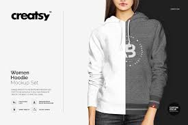 Download Women Hoodie Mockup Set Hoodie Mockup Hoodies Womens Shirt Mockup