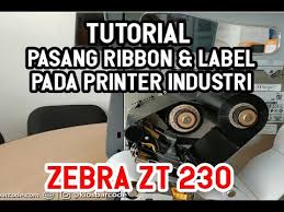 Distinguishing features of the zt230 include the mostly metal printer cover, an icon the zt230 is the next generation replacement for the s4m, having the same list price while offering an enhanced feature set and improved mechanical and. Tutorial Pemasangan Label Dan Ribbon Di Zebra Zt230 Youtube