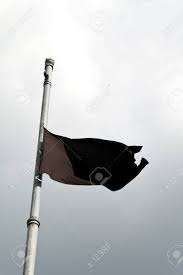 Flag code, signed in march 1954 by president dwight eisenhower, provides guidelines for the process and duration. A Black Flag At Half Mast After A Death Stock Photo Picture And Royalty Free Image Image 8705724