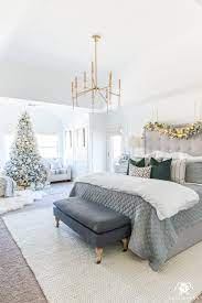 2017 Christmas Home Tour Champagne Wine And Other Christmas Color Schemes Kelley Nan Home Decor Bedroom Bedroom Decor Cozy Bedroom Design