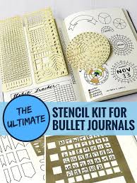 Set Of 3 Essential Metal Stencils For Bullet Journaling Fits 5mm Dots Grid Notebooks Longest Side Is 7 5 Inches 190 Mm My Planner Colibri Bullet Journal