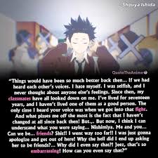 A silent voice is perhaps my third or favorite anime movie ever created. 3 Beautiful A Silent Voice Quotes