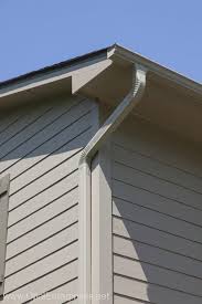 When homeowners decide to replace the siding. Khaki Brown Hardie Board Siding With Matching Gutters Soffit House Exterior Exterior Home Renovation House Siding