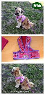 Kimono Dog Harness Free Sewing Pattern Startsewingfreepattern Easysewingideas Sewingforpet Dog Harness Pattern Dog Sewing Patterns Sewing Patterns Free Dog