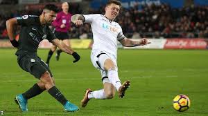 Manchester city had already beaten swansea in the efl cup on wednesday to make it nine wins from their first nine games under guardiola, but this was a far more important fixture for both sides. Swansea City 0 4 Manchester City Bbc Sport