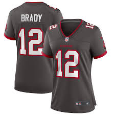 Tom brady new buccaneers threads revealed. Women S Nike Tom Brady Pewter Tampa Bay Buccaneers Alternate Game Jersey