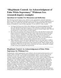 Informal discussssion research paper example. Research Inquiry Rhet Dragons Student Writing Samples Suny College Cortland