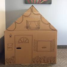 See more ideas about cardboard playhouse, play houses, cardboard. Diy Coloring Playhouse Craft Box Girls