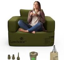 Amazon.com: Luxchoice Inflatable Couch Premium Oxford Cloth ...