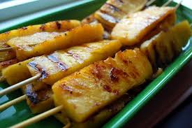 Grilled Pineapple Kebabs I Think I Could Eat Nothing But This For The Rest Of My Life Healthy Camping Food Food Recipes