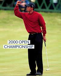 Tiger Woods Wins The 2000 Open Championship Pga Open Championship Tiger Woods Baseball Cards