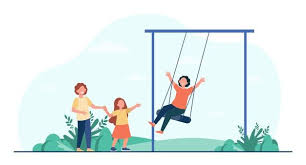 Downloade dieses freie bild zum thema schwingen kind kinder aus pixabays umfangreicher sammlung an public domain bildern und videos. Kinder Schwingen Im Kreis Kostenlose Vektor
