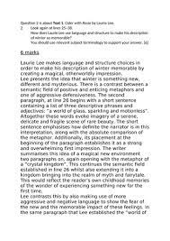 Using the aqa 2017 paper to model a grade 6 and grade 9. Levels 5 7 And 9 Model Answers Ocr Gcse English Language Paper 2 June 2017 Teaching Resources