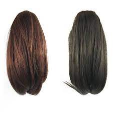 Beauty Clip In Ponytail Pony Tail Hair Extension Claw On Hair Piece Short Straight 10 Wish Hair Extension Pieces Clip In Ponytail Short Straight Hair