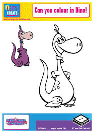 From two to six or seven. Yabba Dabba Dinosaurs Colouring Activity